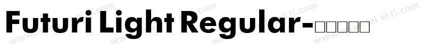 Futuri Light Regular字体转换